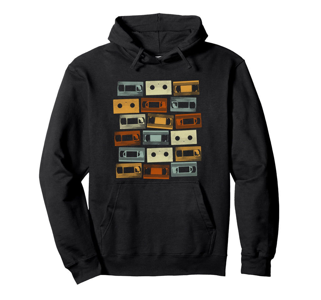 Vhs Cassette Tapes 1980S Vcr Video Hoodie - Aesthetic Graphic Unisex - T-Shirt, Sweatshirt, Hoodie