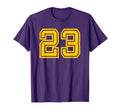 Number 23 Sport Yellow Varsity Number T-Shirt - Streetwear Style for Adults - T-Shirt, Sweatshirt, Hoodie