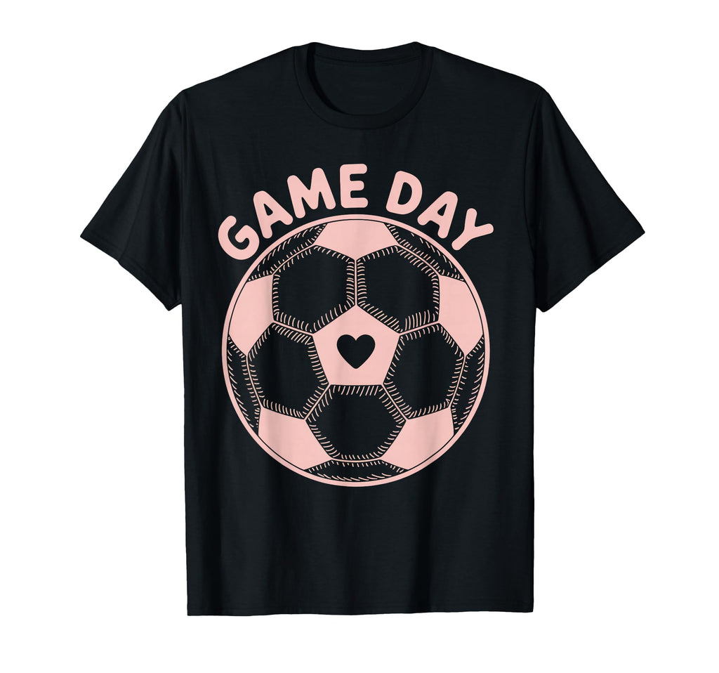 Womens Soccer Game Day Ladies Heart T-Shirt - Casual Everyday Wear Unisex - T-Shirt, Sweatshirt, Hoodie