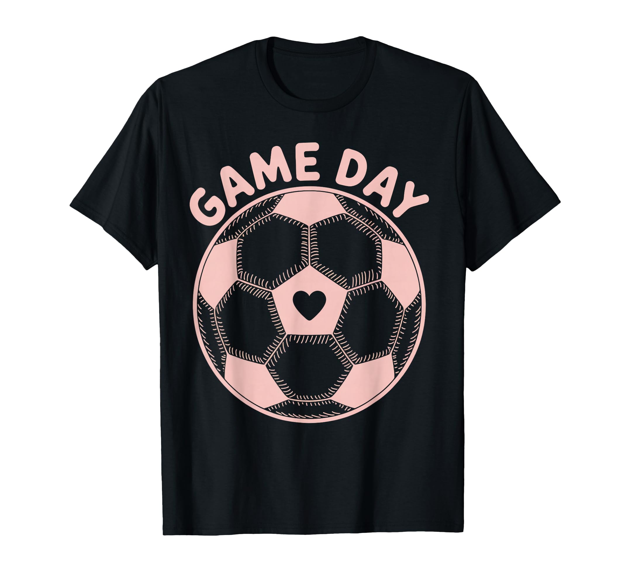 Womens Soccer Game Day Ladies Heart T-Shirt - Streetwear Style Men Women - T-Shirt, Sweatshirt, Hoodie