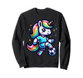 Footballer Unicorn Fans Soccer Sweatshirt - Casual Everyday Wear Men Women - T-Shirt, Sweatshirt, Hoodie