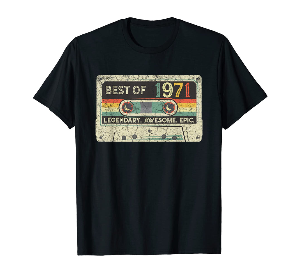 1971 Cassette Tape 51Th Birthday T-Shirt - Custom Art Print Unisex - T-Shirt, Sweatshirt, Hoodie