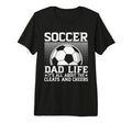 Its All About Cleats And Cheers Soccer T-Shirt - Trendy Graphic for Adults - T-Shirt, Sweatshirt, Hoodie