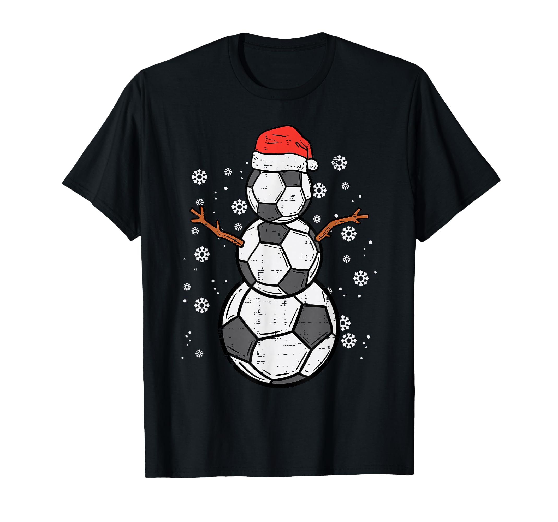 Soccer Snowman Sports T-Shirt - Custom Art Print Unisex - T-Shirt, Sweatshirt, Hoodie