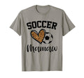 Soccer Mamaw Leopard Heart Funny Mothers T-Shirt - Graphic Print Men Women - T-Shirt, Sweatshirt, Hoodie