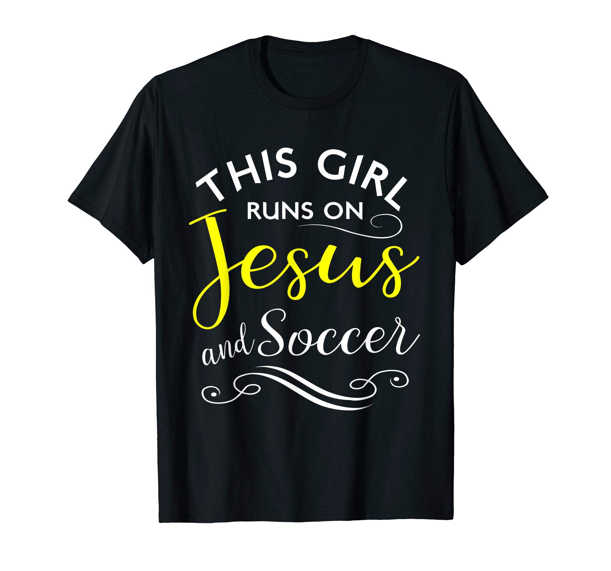This Runs Jesus And Soccer Christian T-Shirt - Aesthetic Graphic Unisex - T-Shirt, Sweatshirt, Hoodie