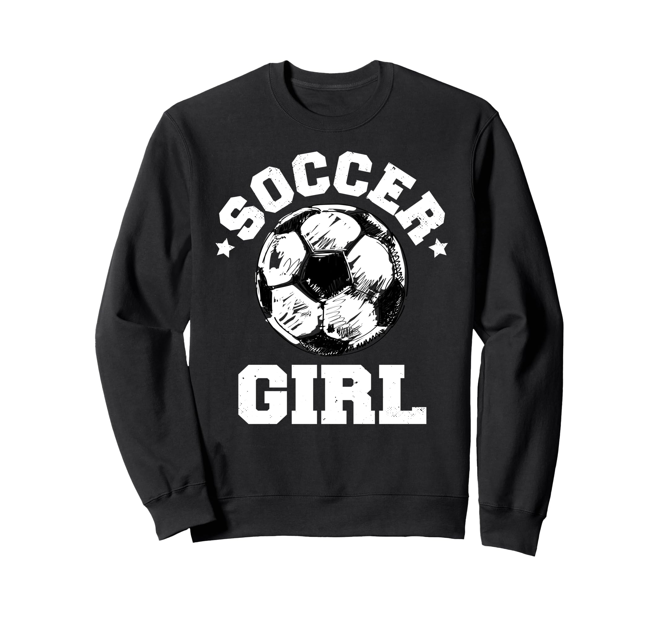 Soccer Funny Soccer Ball Distressed Sweatshirt - Novelty Apparel Men Women - T-Shirt, Sweatshirt, Hoodie