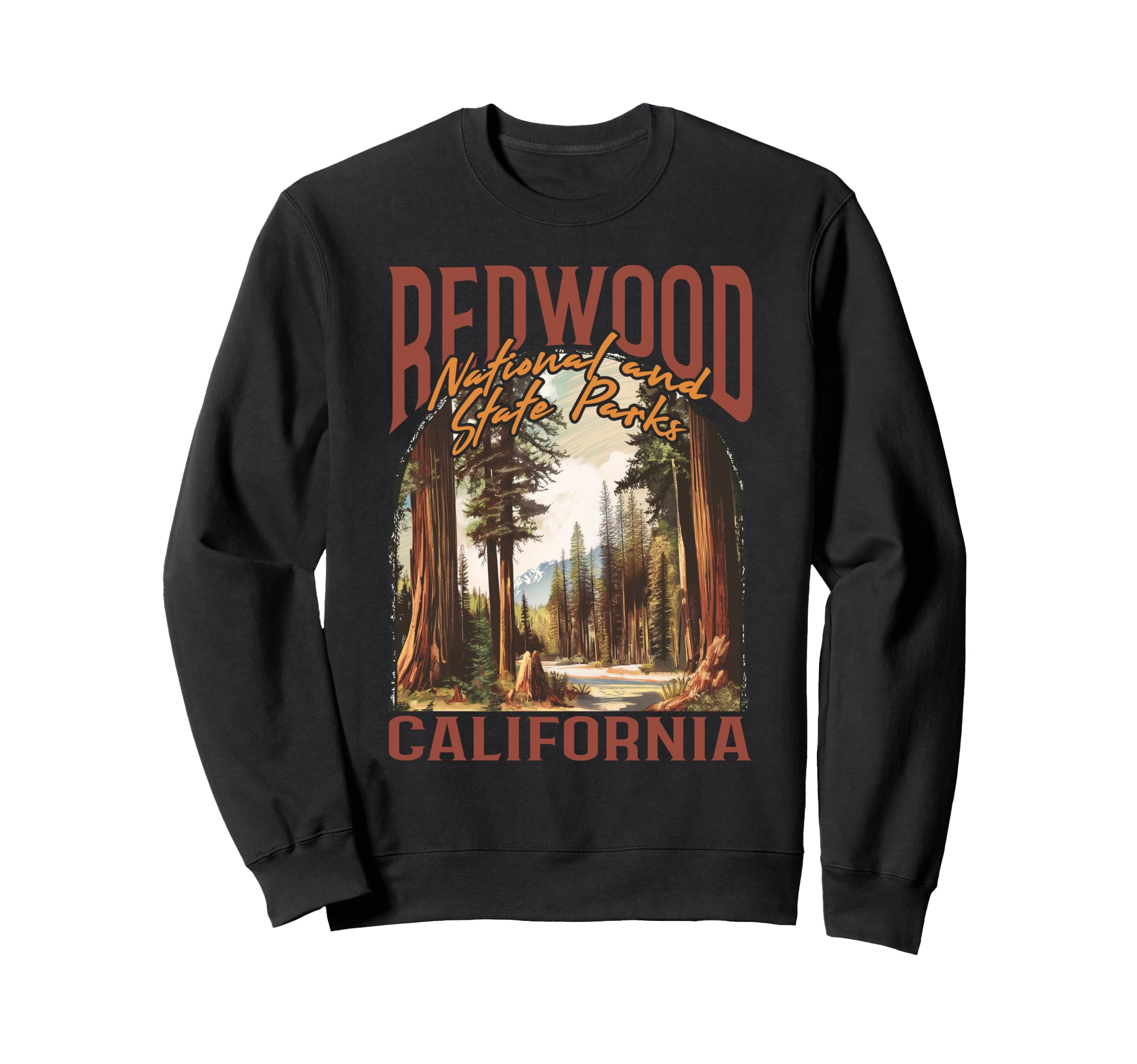 Redwood Usa National Park Sweatshirt - Fun Novelty Design Unisex - T-Shirt, Sweatshirt, Hoodie