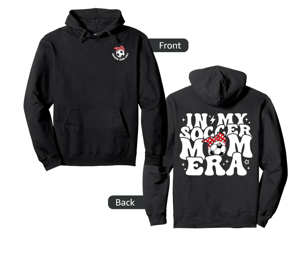 My Soccer Mom Era Groovy Soccer Lover Hoodie - Novelty Apparel Men Women - T-Shirt, Sweatshirt, Hoodie