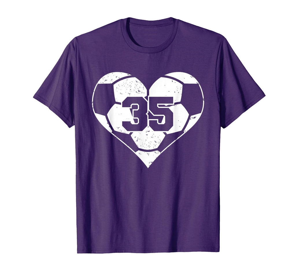 Soccer Number 35 Jersey Funny Soccer T-Shirt - Custom Art Print for Adults - T-Shirt, Sweatshirt, Hoodie