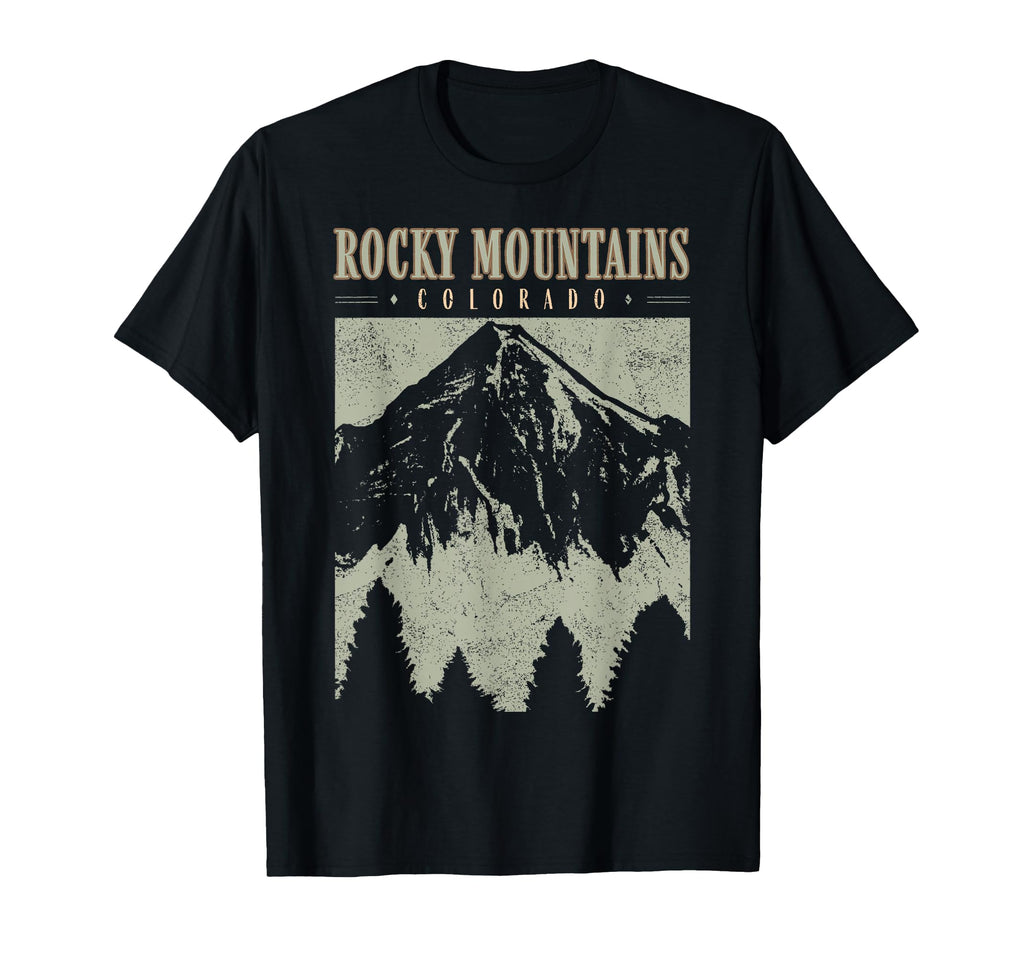Rocky Mountains National Park Colorado T-Shirt - Custom Art Print Unisex - T-Shirt, Sweatshirt, Hoodie
