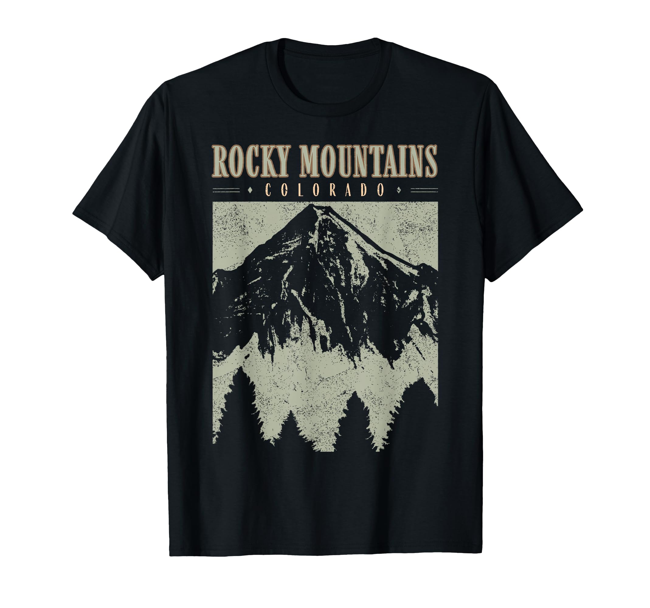 Rocky Mountains National Park Colorado T-Shirt - Custom Art Print Unisex - T-Shirt, Sweatshirt, Hoodie