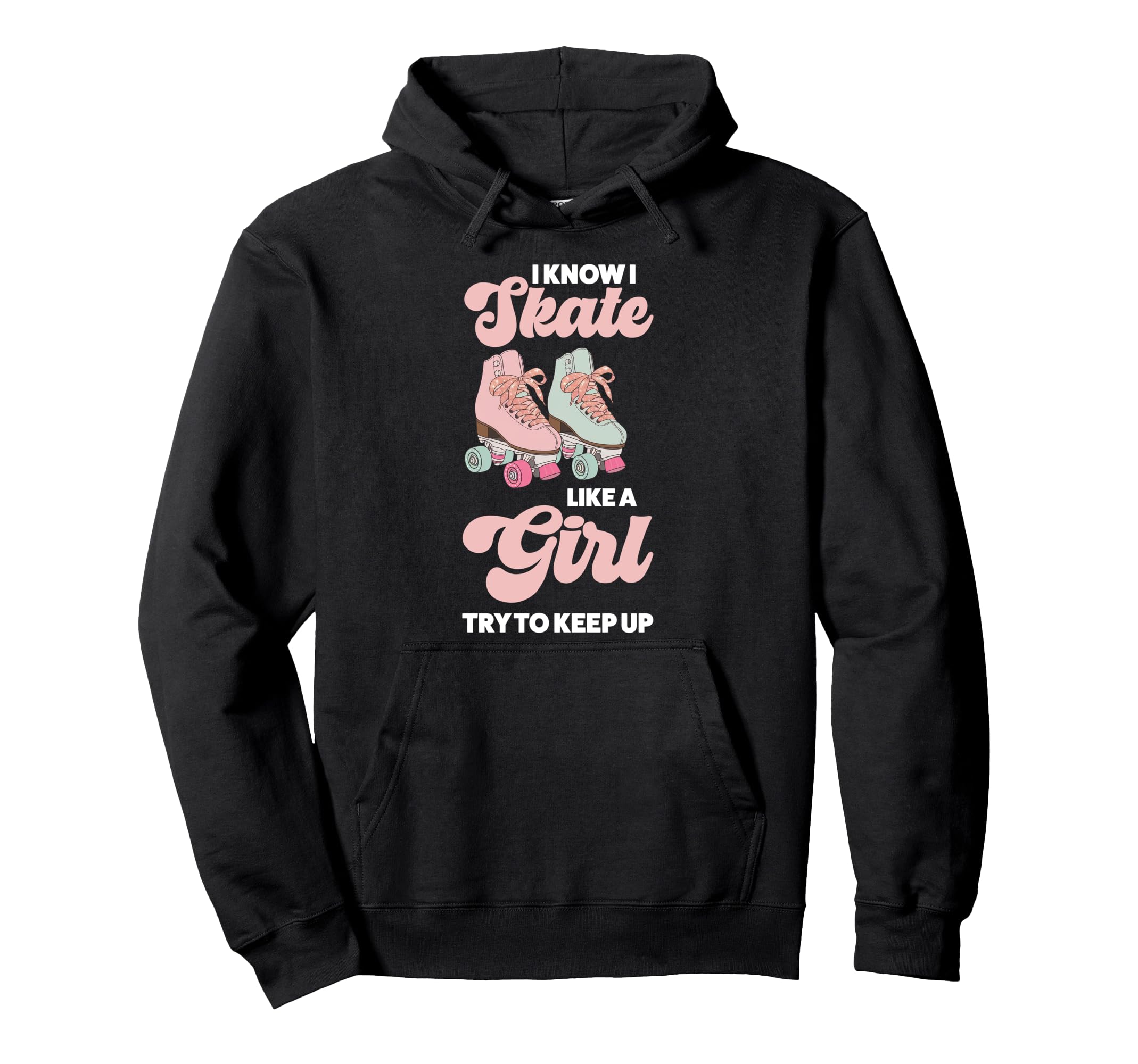 Roller Skating Skate 1970S I Know I Hoodie - Minimalist Print for Adults - T-Shirt, Sweatshirt, Hoodie