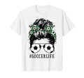 Momlife Kidlife Messy Bun Soccer Mom T-Shirt - Minimalist Print Men Women - T-Shirt, Sweatshirt, Hoodie