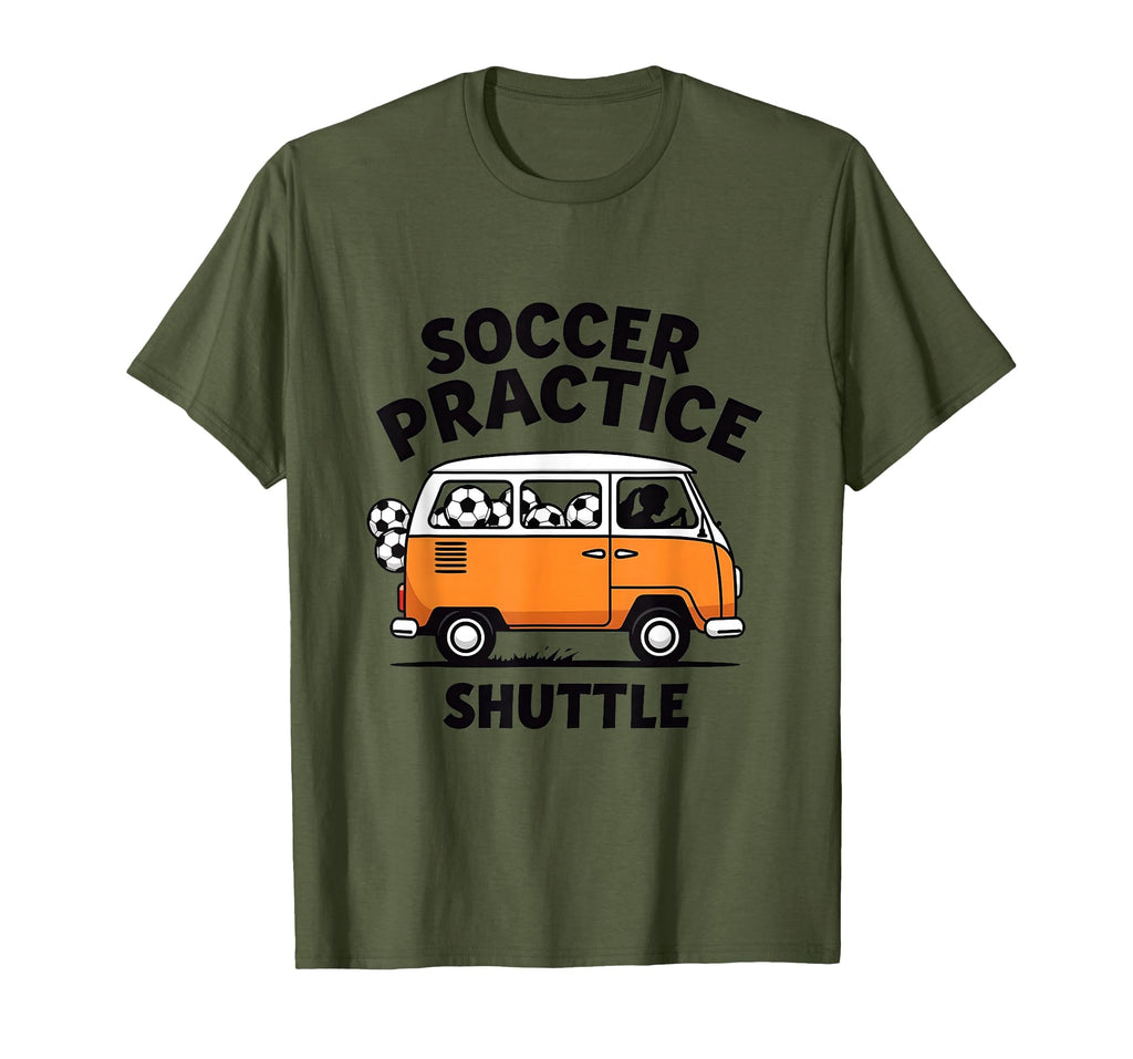Soccer Practice Shuttle Soccer Mom T-Shirt - Custom Art Print for Adults - T-Shirt, Sweatshirt, Hoodie