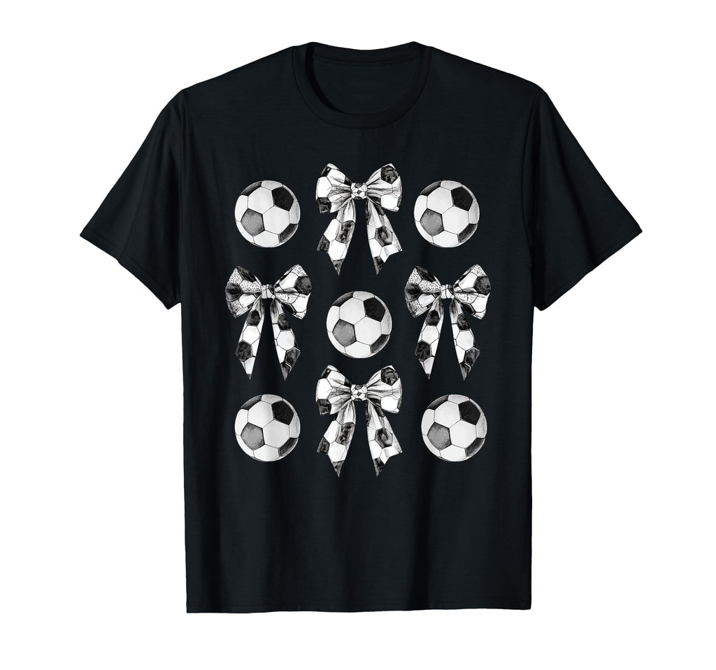 Coach Trainer Soccer Bow Coquette Mom T-Shirt - Graphic Print for Adults - T-Shirt, Sweatshirt, Hoodie
