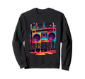 Dripping Paint Boombox Old School 80S Sweatshirt - Minimalist Print Unisex - T-Shirt, Sweatshirt, Hoodie