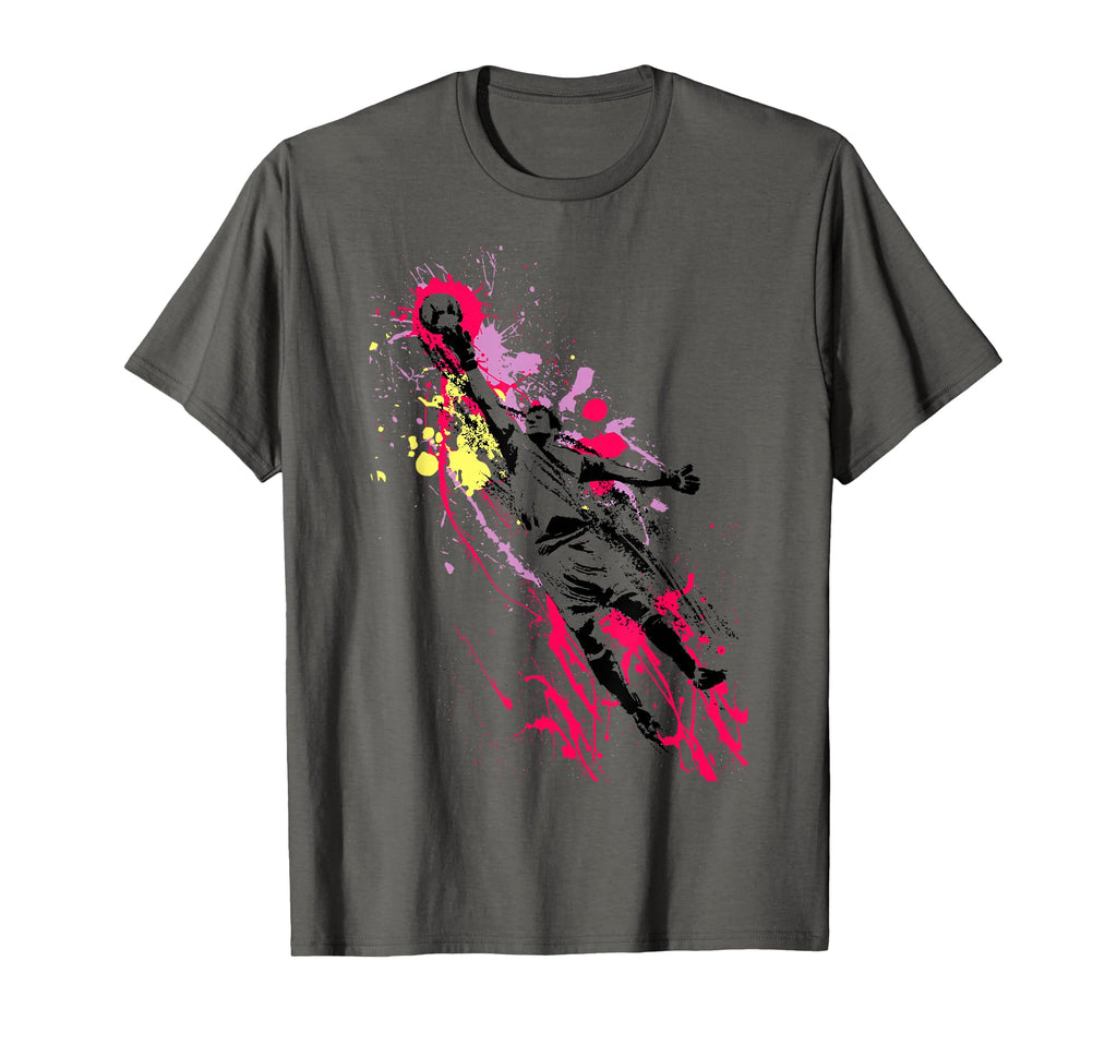 Colorful Soccer Goalie Splash Art T-Shirt - Aesthetic Graphic Men Women - T-Shirt, Sweatshirt, Hoodie