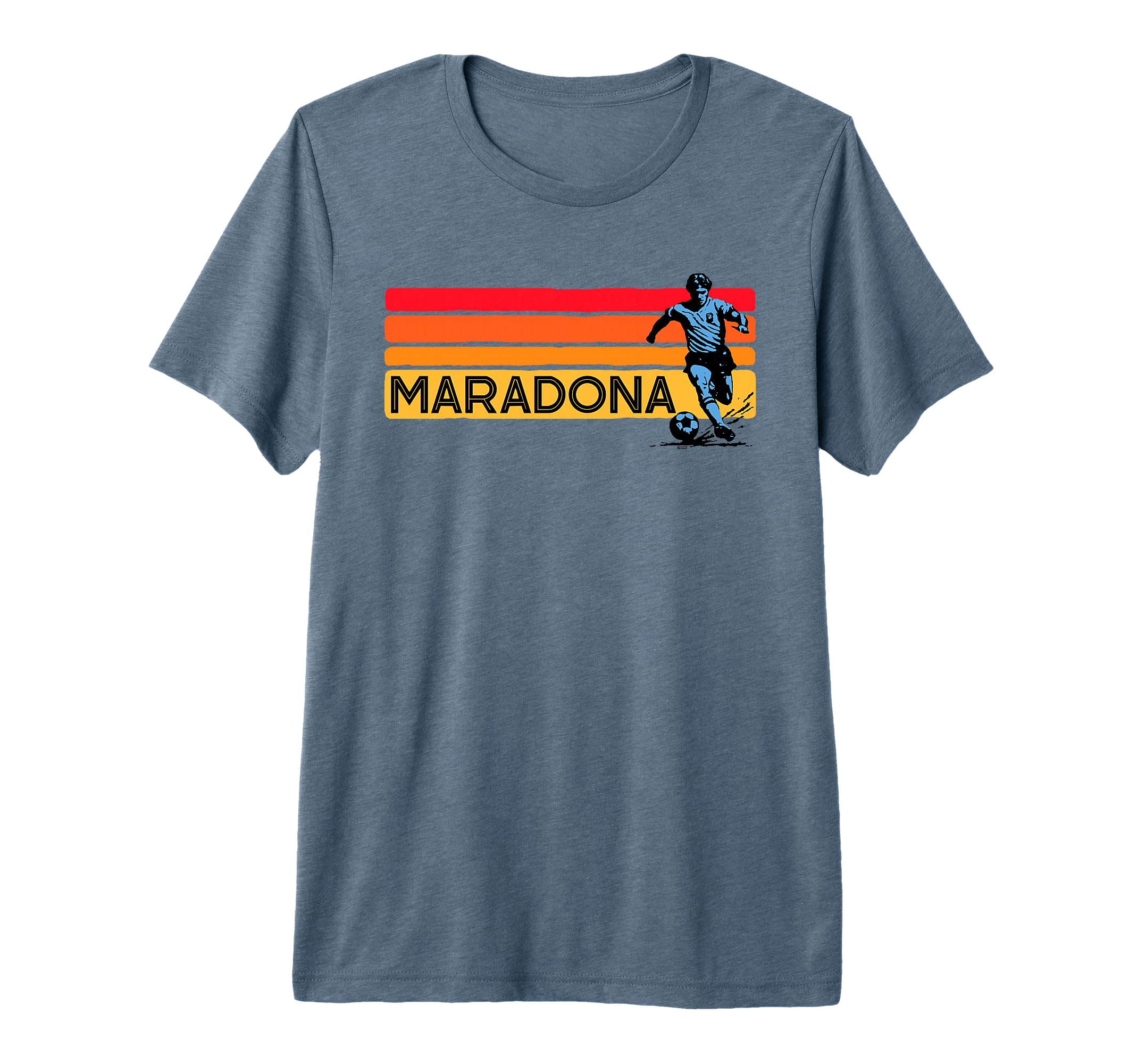 Diego Maradona Eighties Throwback T-Shirt - Unique Graphic Men Women - T-Shirt, Sweatshirt, Hoodie