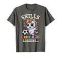 Kawaii Skills Loading Soccer Unicorn T-Shirt - Novelty Apparel Unisex - T-Shirt, Sweatshirt, Hoodie