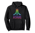 Atari Distressed Mt Fuji Rainbow Logo Hoodie - Trendy Graphic Men Women - T-Shirt, Sweatshirt, Hoodie
