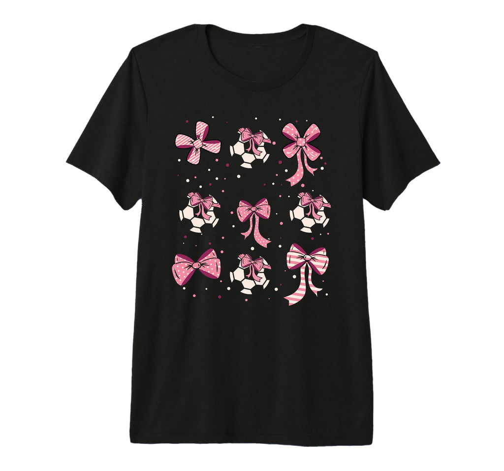 Soccer Ball Coquette Bow Game Day T-Shirt - Fun Novelty Design Unisex - T-Shirt, Sweatshirt, Hoodie