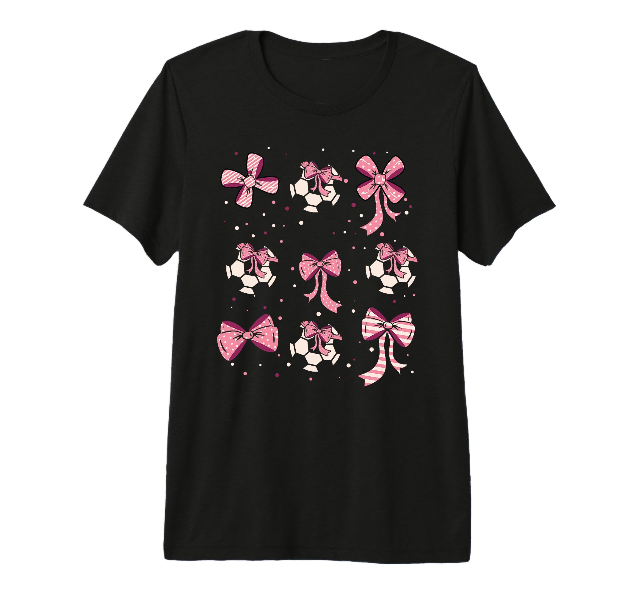 Soccer Ball Coquette Bow Game Day T-Shirt - Fun Novelty Design Unisex - T-Shirt, Sweatshirt, Hoodie