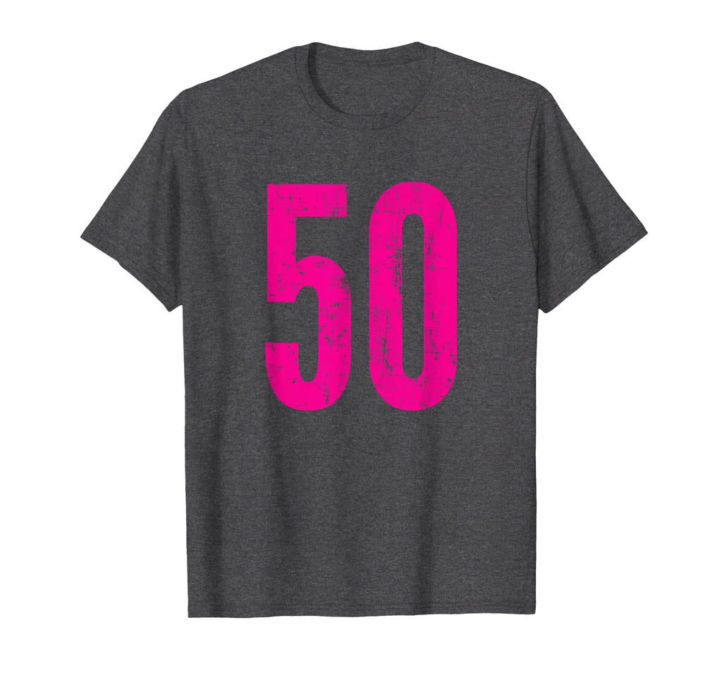 Number 50 Distressed Sport Team Player T-Shirt - Streetwear Style Unisex - T-Shirt, Sweatshirt, Hoodie