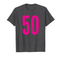 Number 50 Distressed Sport Team Player T-Shirt - Streetwear Style Unisex - T-Shirt, Sweatshirt, Hoodie