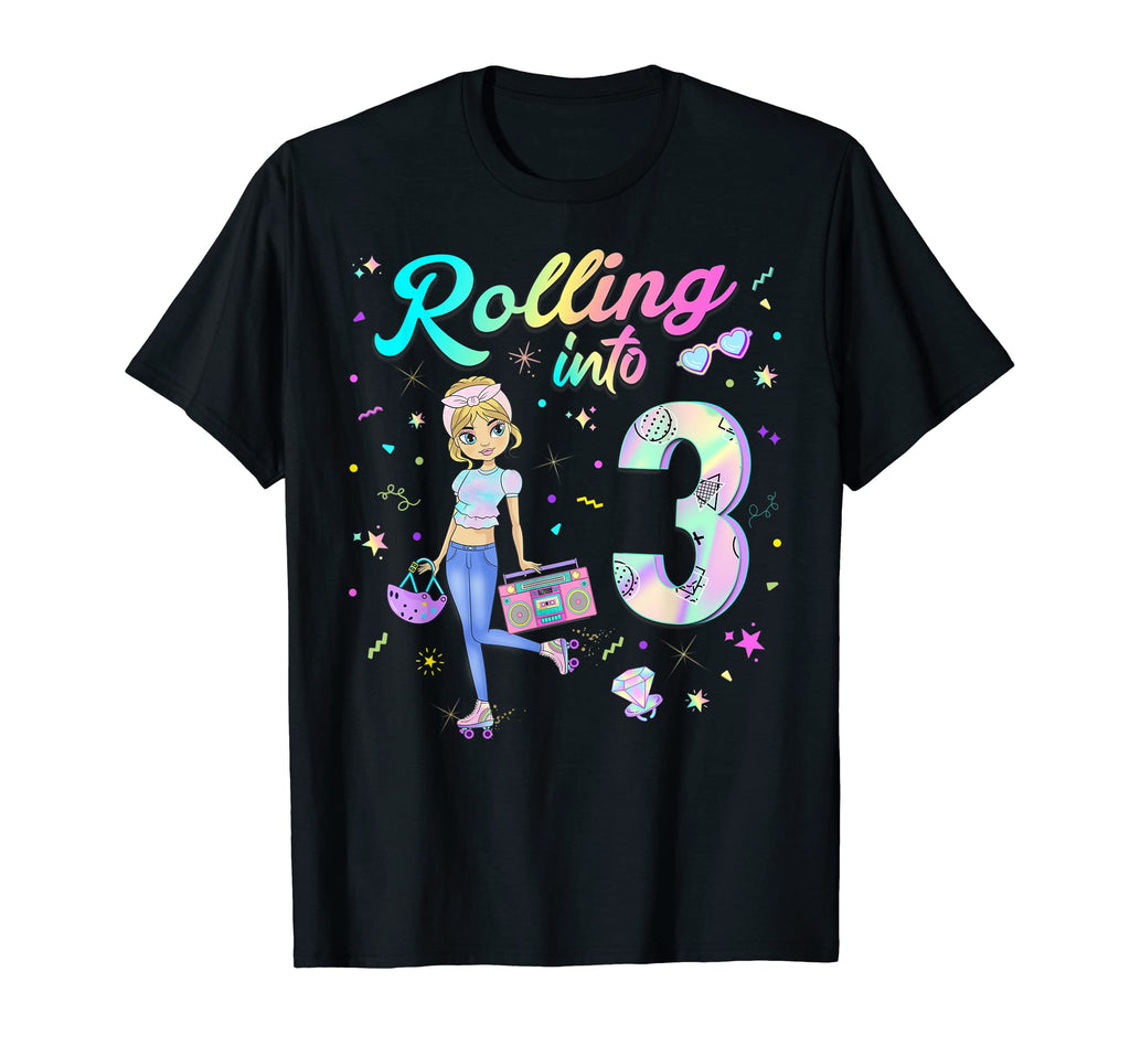 Roller Skate Birthday 80S 90S Party T-Shirt - Casual Everyday Wear Unisex - T-Shirt, Sweatshirt, Hoodie