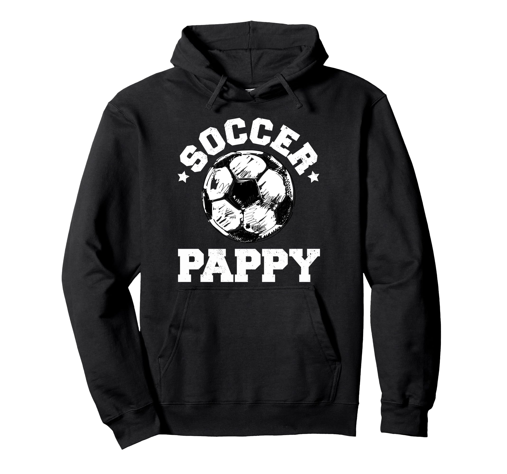 Soccer Pappy Soccer Ball Distressed Hoodie - Aesthetic Graphic for Adults - T-Shirt, Sweatshirt, Hoodie
