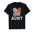 Ball Aunt Heart Soccer Basketball Aunt T-Shirt - Novelty Apparel Unisex - T-Shirt, Sweatshirt, Hoodie