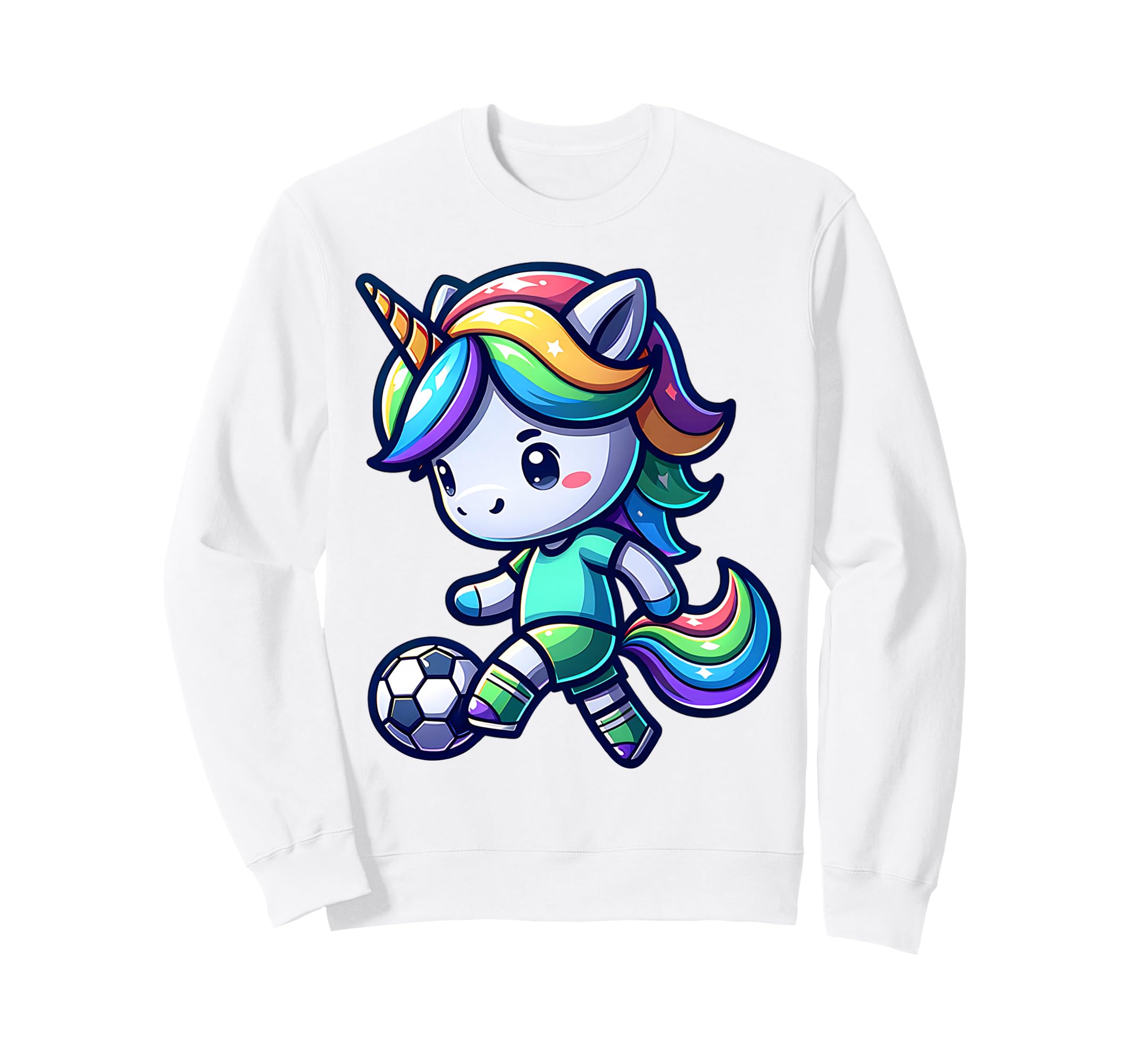 Footballer Unicorn Fans Soccer Team Sweatshirt - Fun Novelty Design Unisex - T-Shirt, Sweatshirt, Hoodie