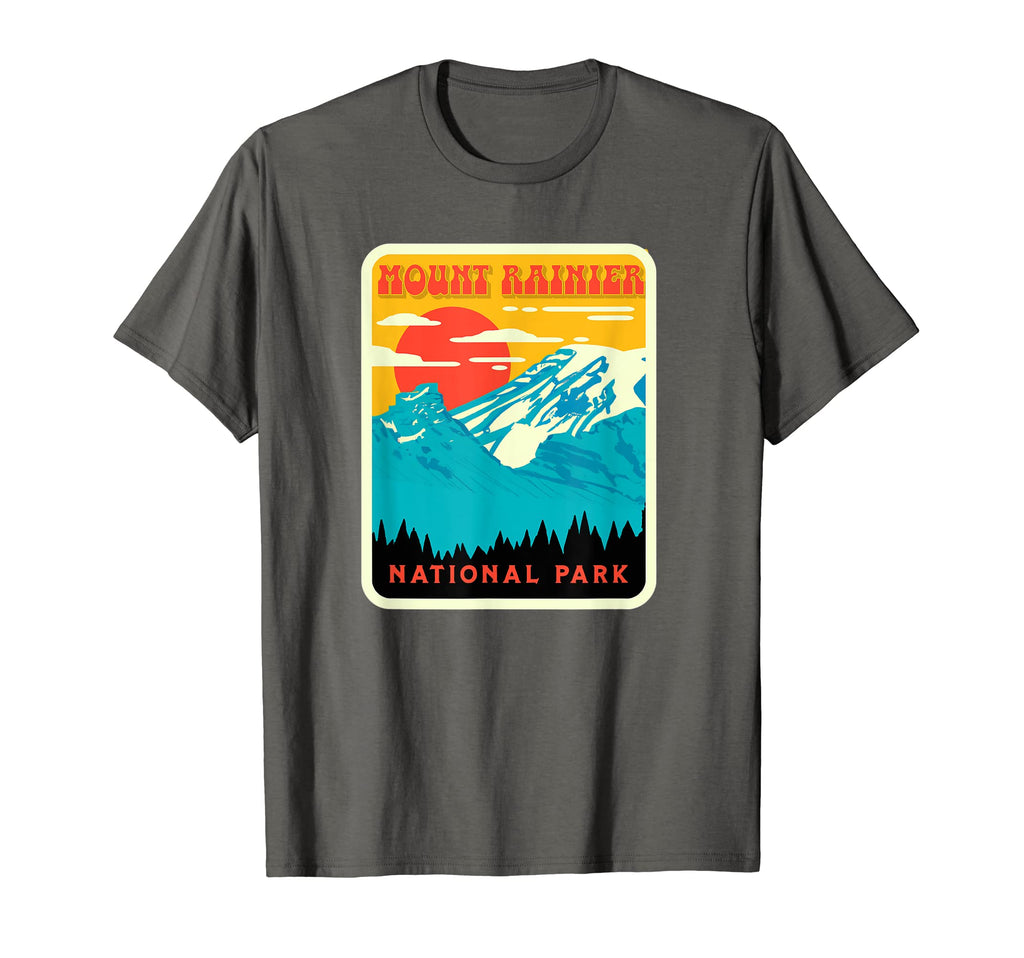 Mount Rainier Wpa National Parks T-Shirt - Graphic Print Men Women - T-Shirt, Sweatshirt, Hoodie