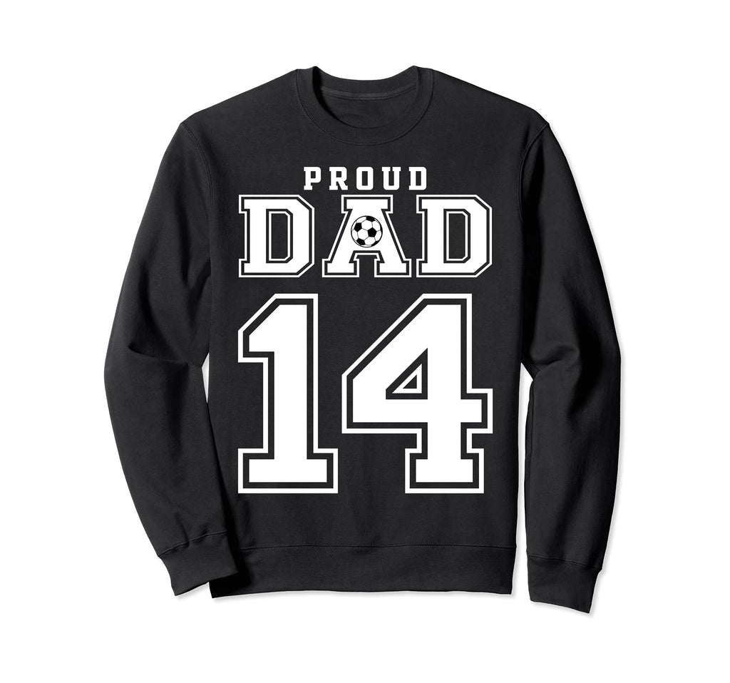Number 14 Custom Proud Soccer Sweatshirt - Streetwear Style for Adults - T-Shirt, Sweatshirt, Hoodie
