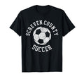 Screven County Soccer Distressed 90S T-Shirt - Trendy Graphic for Adults - T-Shirt, Sweatshirt, Hoodie