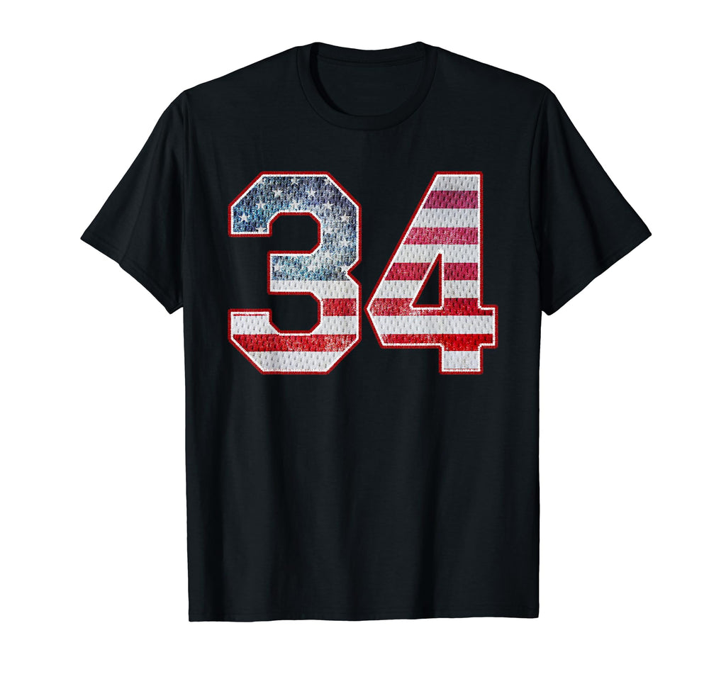 Jersey Player Number 34 Personalized T-Shirt - Unique Graphic Unisex - T-Shirt, Sweatshirt, Hoodie