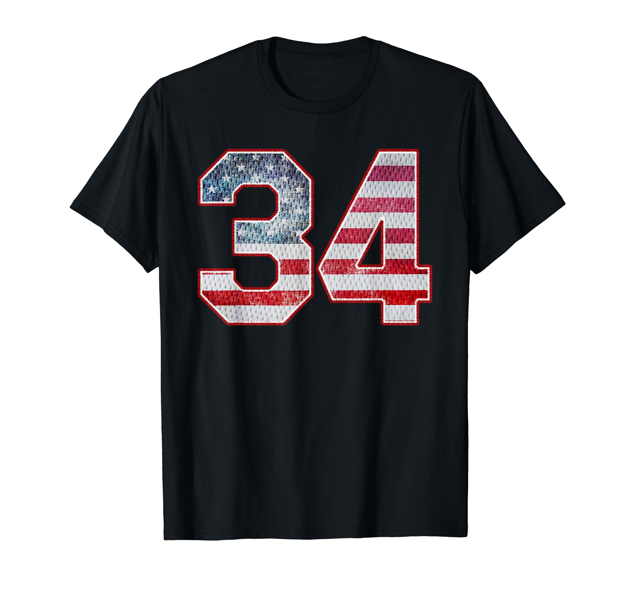 Jersey Player Number 34 Personalized T-Shirt - Unique Graphic Unisex - T-Shirt, Sweatshirt, Hoodie