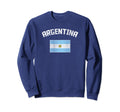 Distressed Argentina Flag Sweatshirt - Streetwear Style Men Women - T-Shirt, Sweatshirt, Hoodie