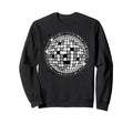 Black And White Disco Ball Sweatshirt - Aesthetic Graphic Men Women - T-Shirt, Sweatshirt, Hoodie