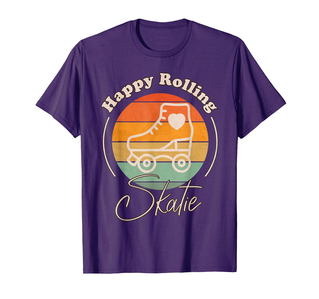 Skatie Happy Rolling Roller Skating T-Shirt - Graphic Print for Adults - T-Shirt, Sweatshirt, Hoodie