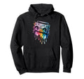 Splash Art Boombox Old School 80S Music Hip Hoodie - Trendy Graphic Unisex - T-Shirt, Sweatshirt, Hoodie