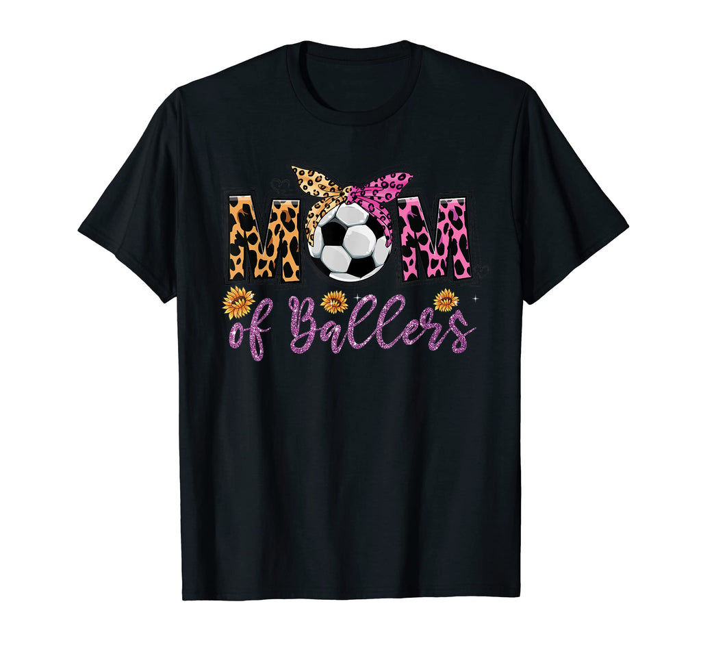 Soccer Sports Mom Life Theme Leopard T-Shirt - Unique Graphic Unisex - T-Shirt, Sweatshirt, Hoodie