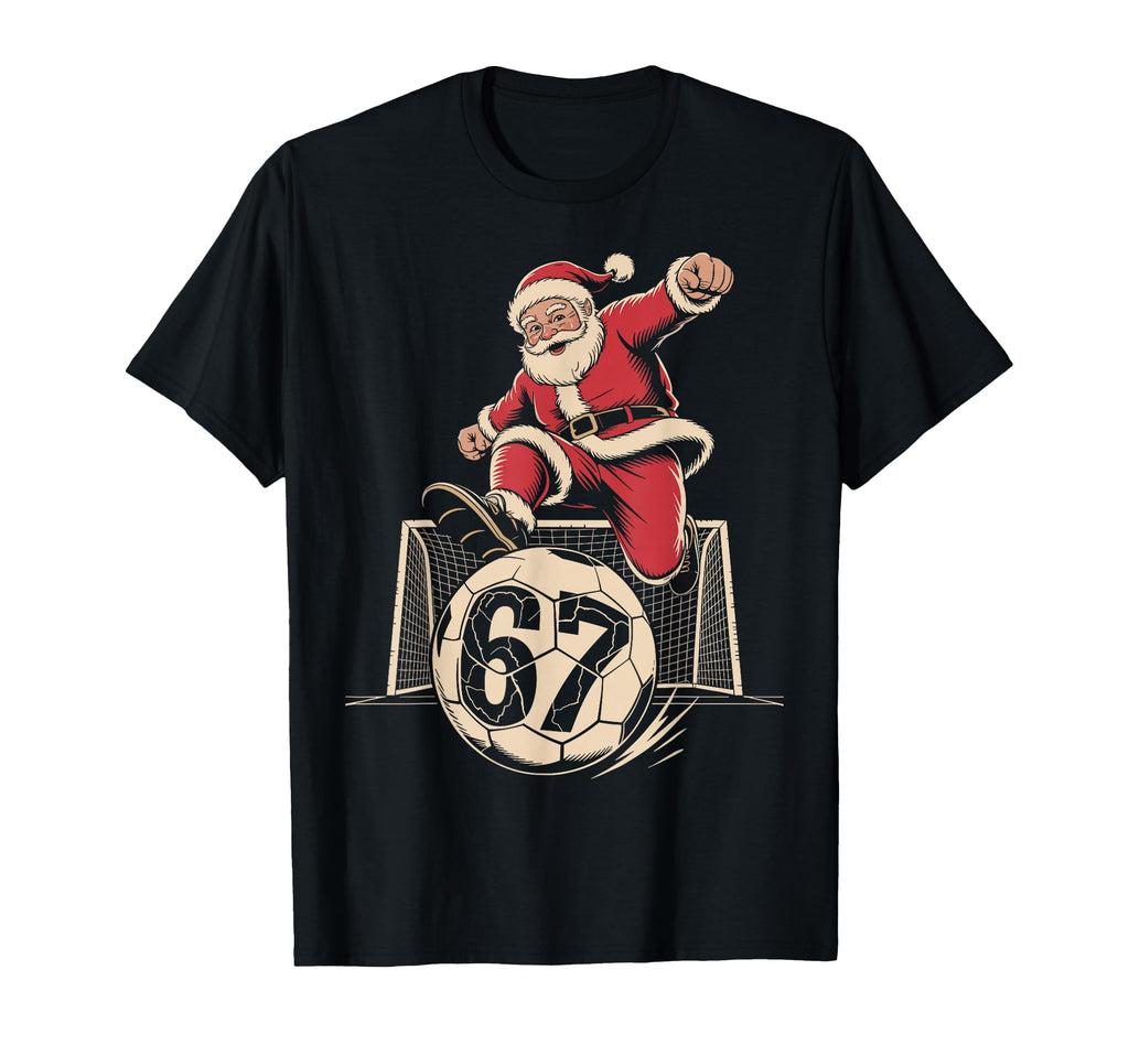 Santa Six Seven 67 Football Player T-Shirt - Trendy Graphic Men Women - T-Shirt, Sweatshirt, Hoodie