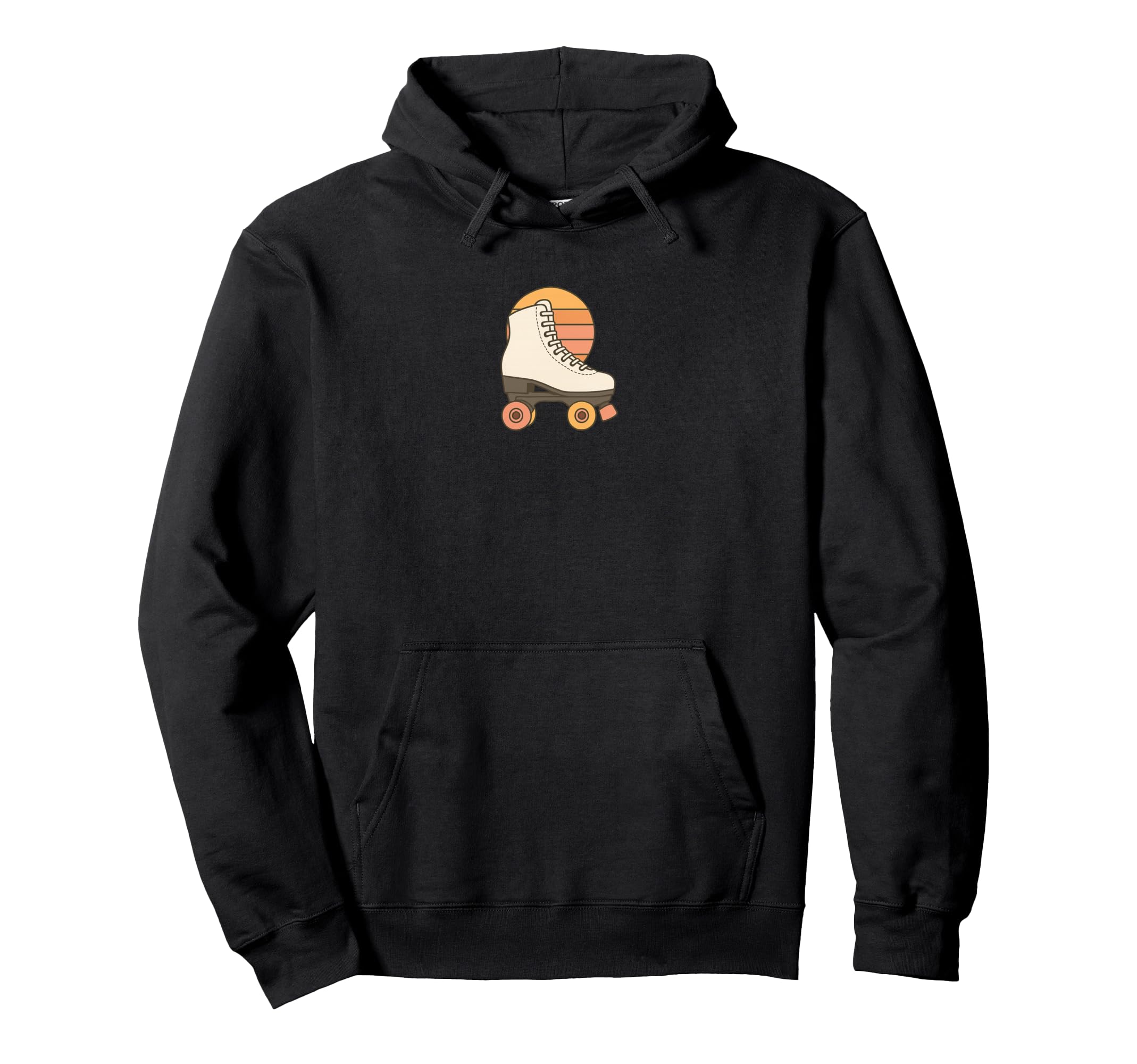 Roller Skate 70S Sunset Hoodie - Aesthetic Graphic for Adults - T-Shirt, Sweatshirt, Hoodie