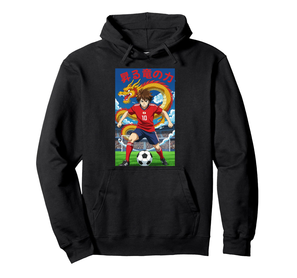 Anime Soccer Football Forward Hero Power Hoodie - Graphic Print Men Women - T-Shirt, Sweatshirt, Hoodie
