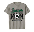 Soccer Mom Green Soccer Player T-Shirt - Aesthetic Graphic for Adults - T-Shirt, Sweatshirt, Hoodie