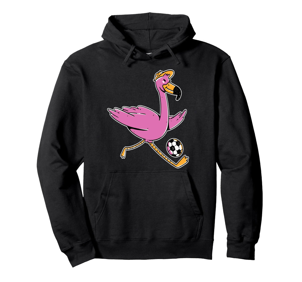 Flamingo Bird Soccer Animal And Sports Hoodie - Custom Art Print Men Women - T-Shirt, Sweatshirt, Hoodie