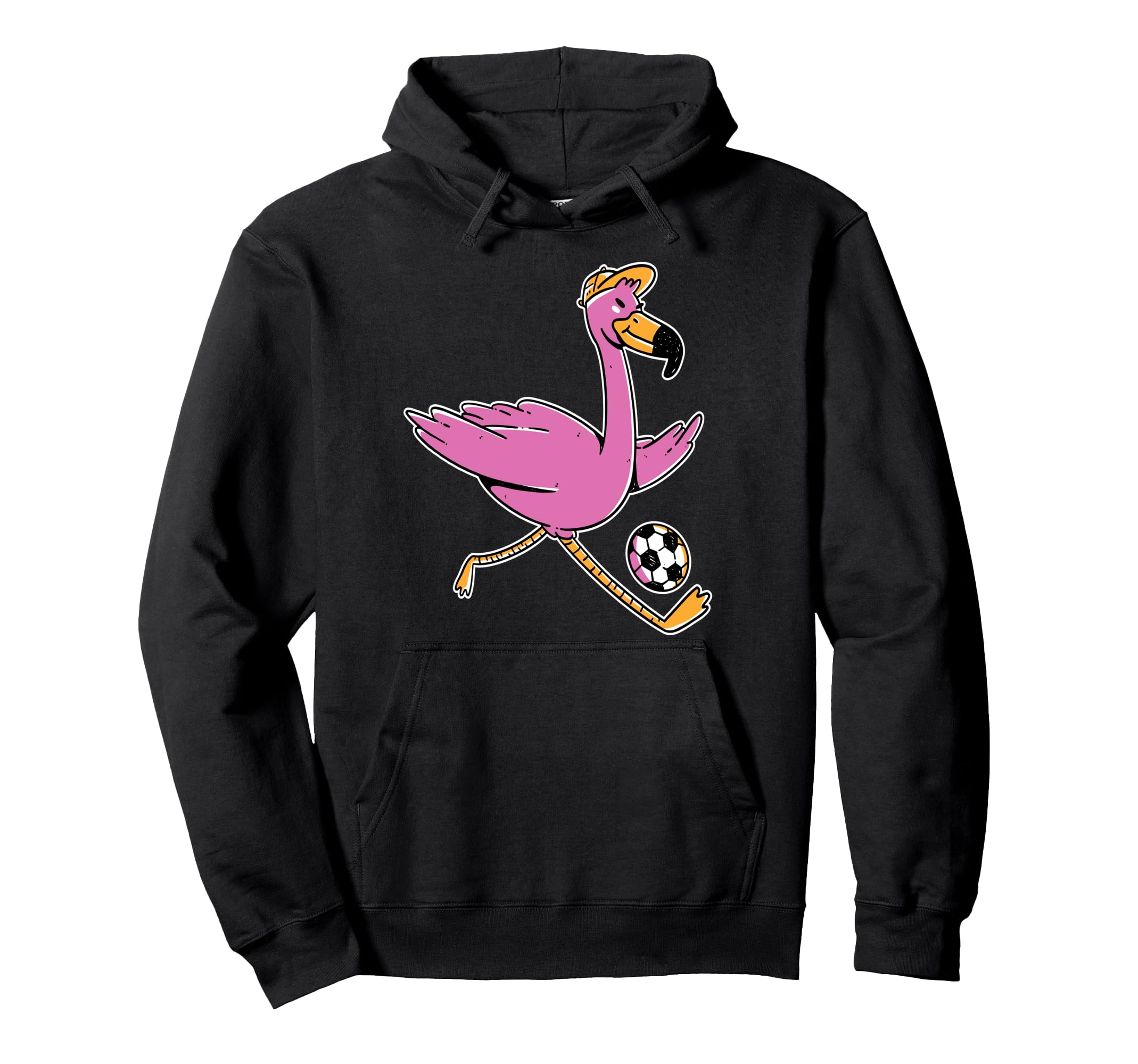 Flamingo Bird Soccer Animal And Sports Hoodie - Custom Art Print Men Women - T-Shirt, Sweatshirt, Hoodie