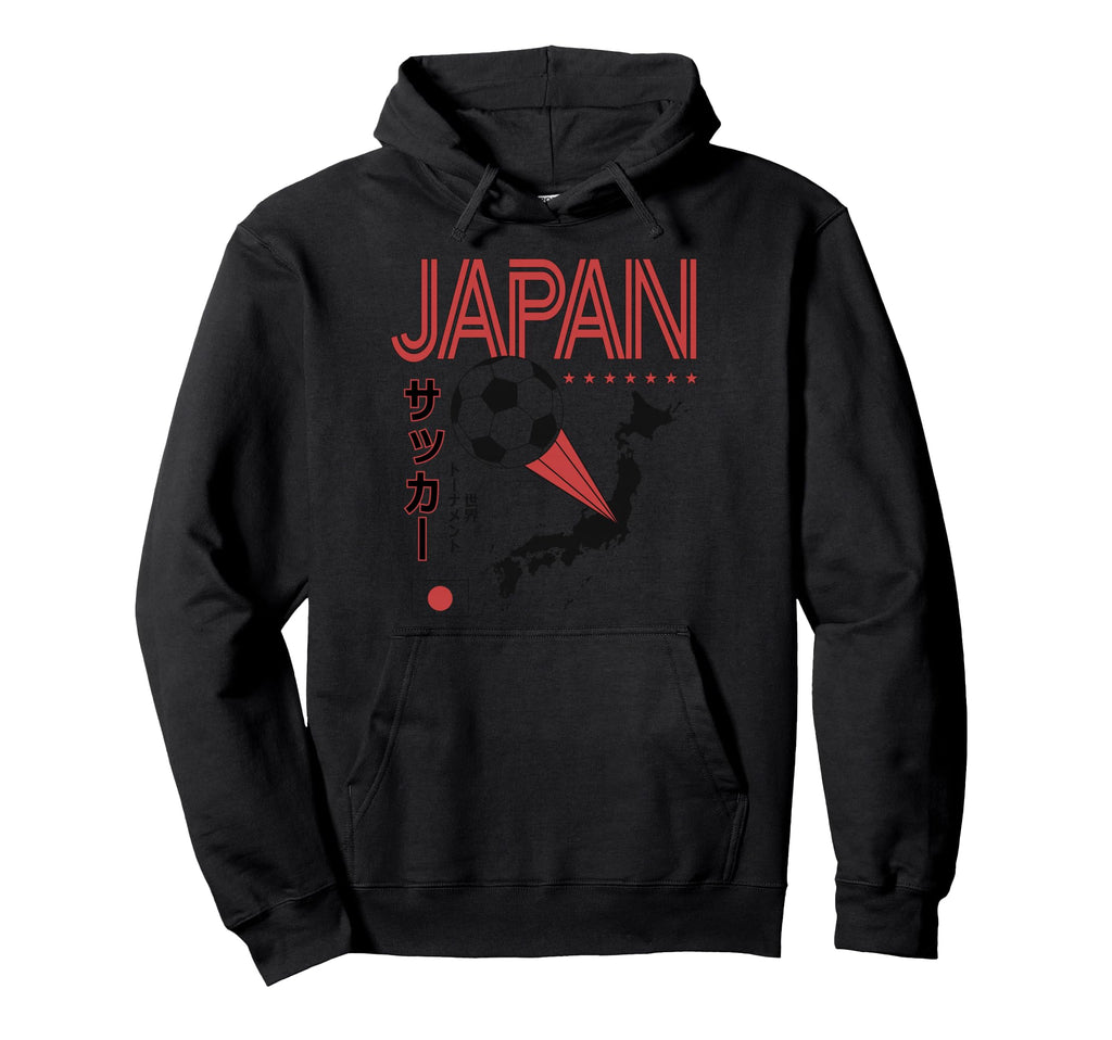 Japan Map Soccer Ball And Kanji Y2K Sports Hoodie - Unique Graphic Unisex - T-Shirt, Sweatshirt, Hoodie